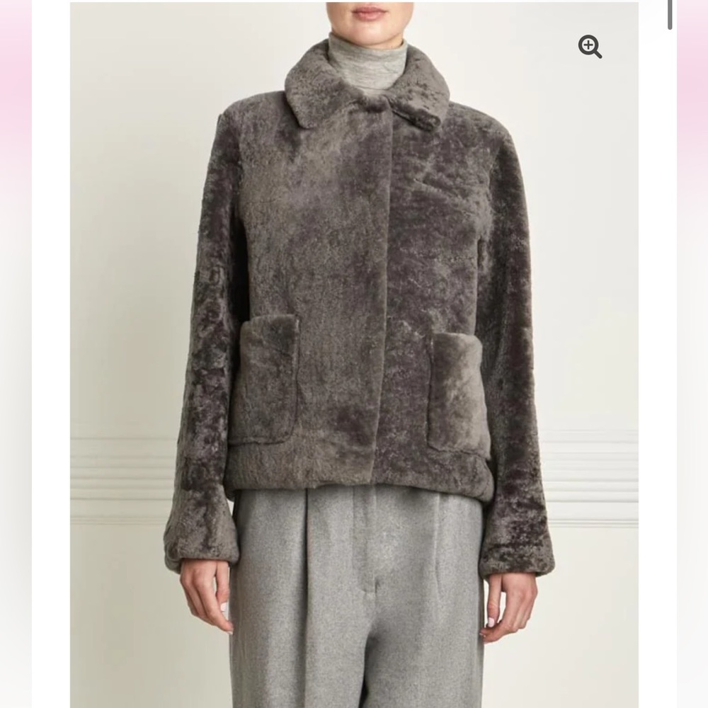 GREY SHEARLING COAT***Pologeorgis****Med. $3800